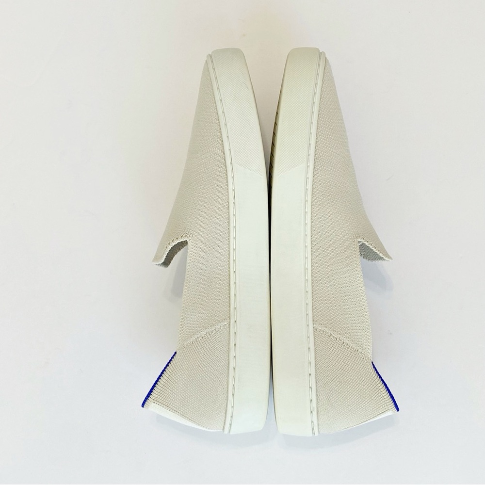 ROTHY’S CREAM TAN SAND THE ORIGINAL SLIP ON KNIT SNEAKER - Picture 3 of 12